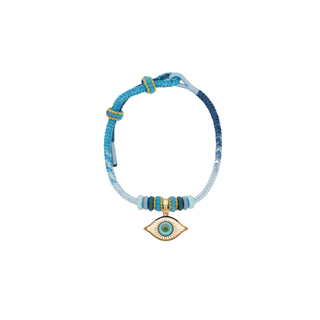 Evil Eye Charm in 18K Gold