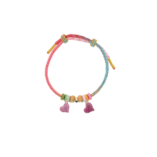 Mini Bubble Heart Charm in 18K Gold