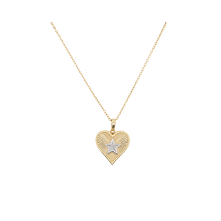Lucky Heart Necklace  in 18K Gold