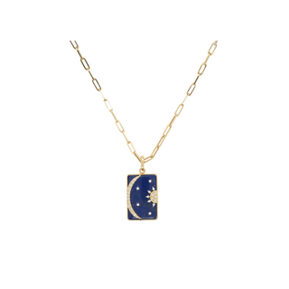 Midnight Sky Necklace in Blue Lapis