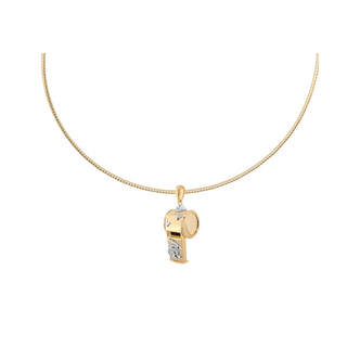 Whistle Necklace in 18K Gold