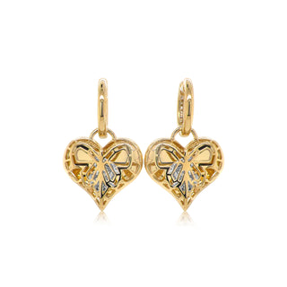 Heart to Heart Earrings in 18K Gold