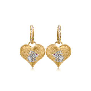 Heart to Heart Earrings in 18K Gold