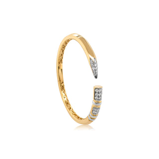 Pencil Me Down Bangle in 18K Gold - Thick