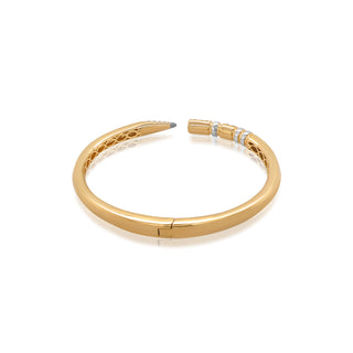Pencil Me Down Bangle in 18K Gold - Thick