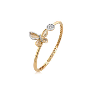 Butterfly Effect Bangle in 18K Gold