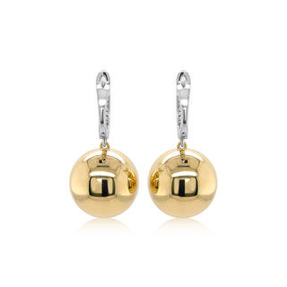Sphere Earrings in 18K Gold