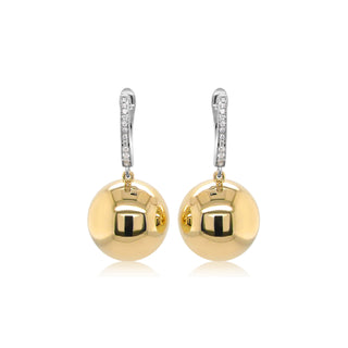 Sphere Earrings in 18K Gold