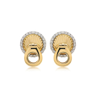 Zip It Earring in 18K Gold
