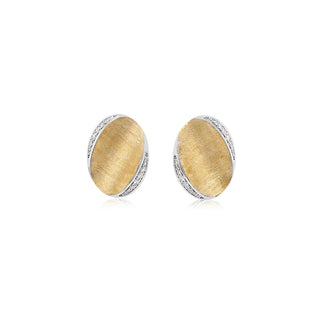 Oval Studs in 18K Gold