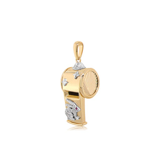 Whistle Necklace in 18K Gold
