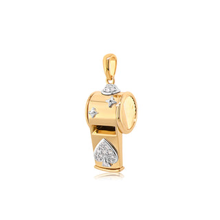 Whistle Necklace in 18K Gold