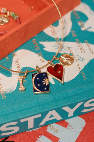 Love Struck Necklace in Red Agate