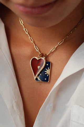 Midnight Sky Necklace in Blue Lapis