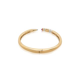 Pencil Me Down Bangle in 18K Gold  - Ruby