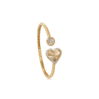 Sweetheart Bangle in 18K Gold