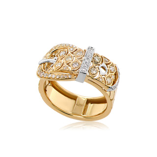 Buckle Ring in 18K Gold