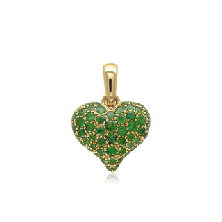 Bubble Heart Charm in 18K Gold