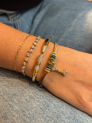 Dogbone Necklace in 18K Gold