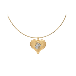 Big Heart to Heart Choker in 18K Gold