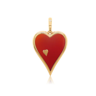 Love Struck Necklace in Red Agate