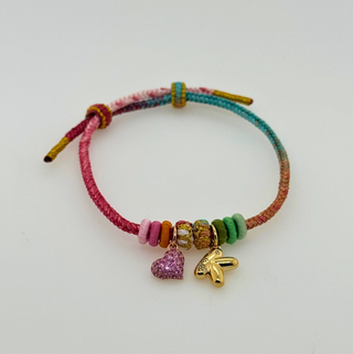 Mini Bubble Heart Charm in 18K Gold