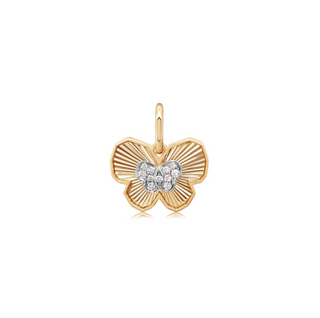 Mini Flutter Charm in 18K Gold