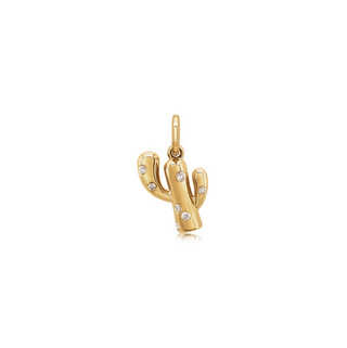 Cactus Charm in 18K Gold