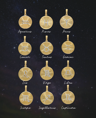 Horoscope Necklace in 18K Gold