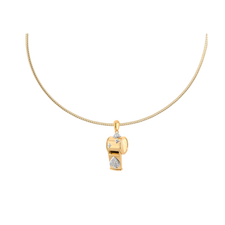 Whistle Necklace in 18K Gold