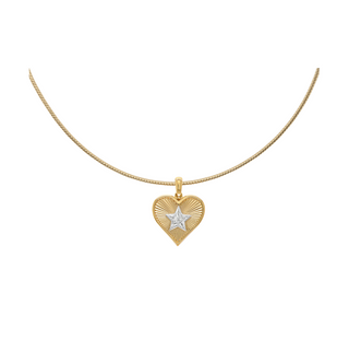 Lucky Heart Necklace  in 18K Gold