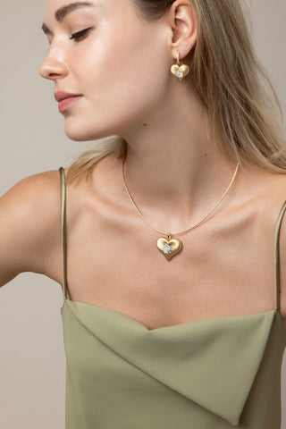 Heart to Heart Earrings in 18K Gold