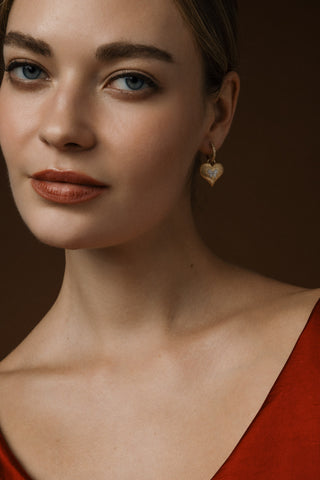 Heart to Heart Earrings in 18K Gold