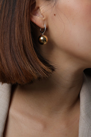Sphere Earrings in 18K Gold